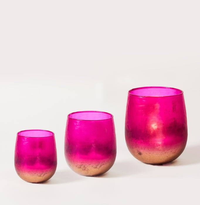 Small Votive - Fuchsia / Smoke