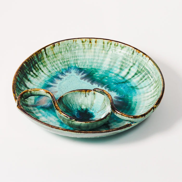 Lg. Round Chip and Dip Dish